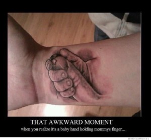 that awkward moment baby hand penis tattoo